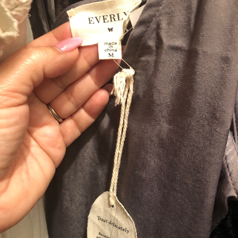 Everly Dark Gray Slipdress - Picture 6 of 6